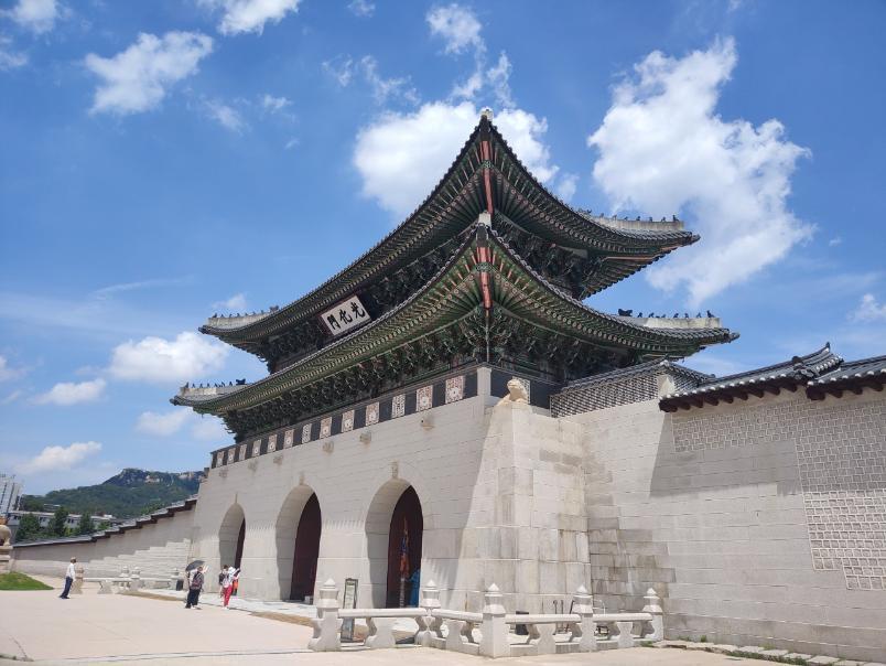 A temple or palace outside Seoul, South Korea