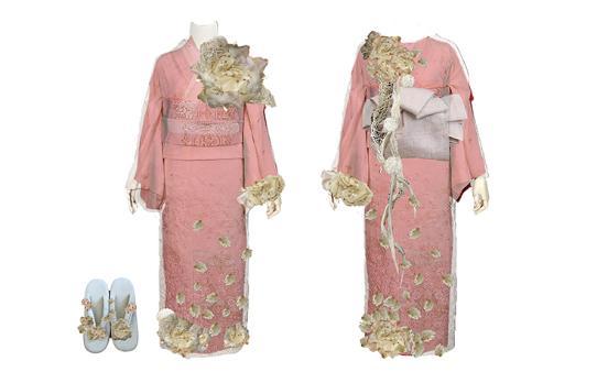 The kimono design by Hisae Abe
