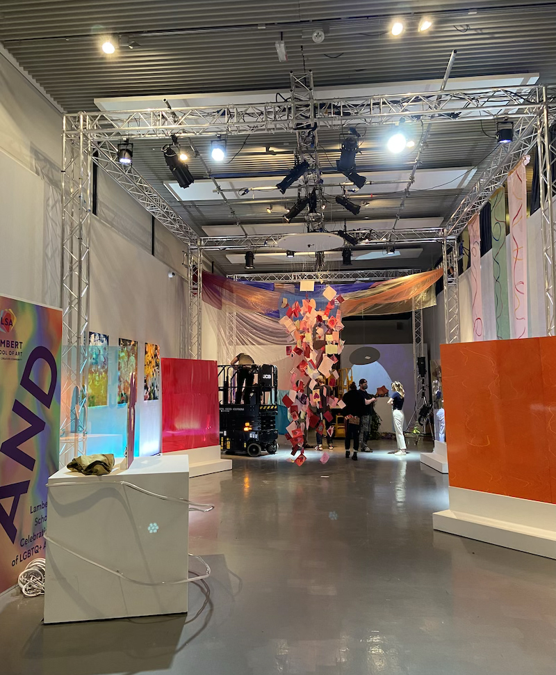 Here and Queer exhibition. Behind the scenes shots from Heartstopper Season 2