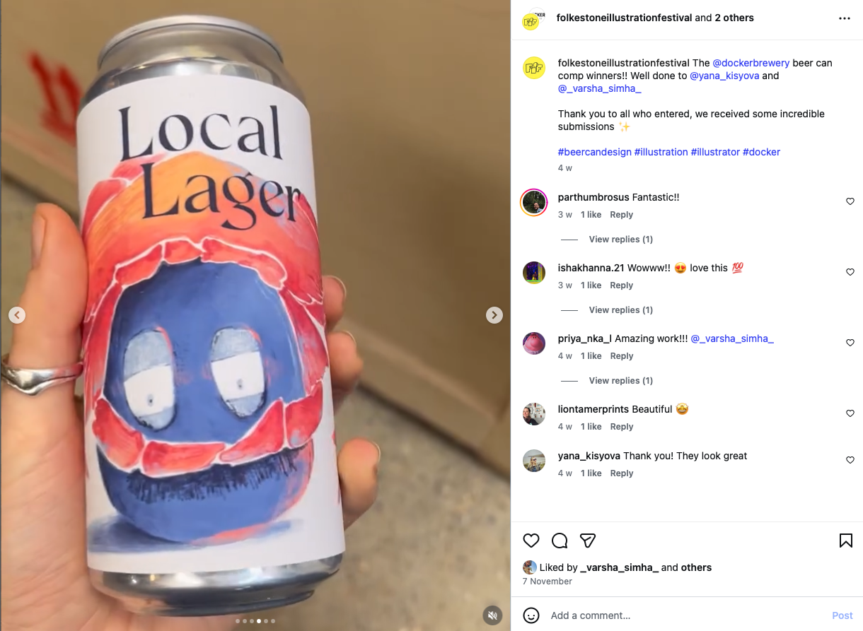 Varsha Simha's winning design of the Docker Brewery Company's Beer Can competition Varsha Simha's winning design of the Docker Brewery Company's Beer Can competition