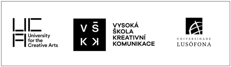 Supported by UCA, Vysoka skola kreativni komnunikace and Universidad Lusofona