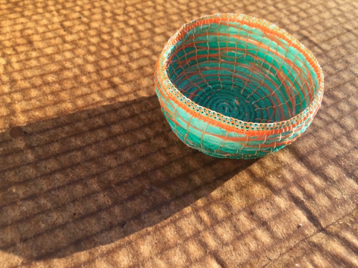 A basket created by Nina Brabbins